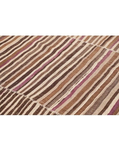 Tappeto Kilim Mazandaran Vintage Persia marrone verde 216x347