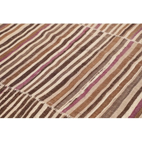 Tappeto Kilim Mazandaran Vintage Persia marrone verde 216x347