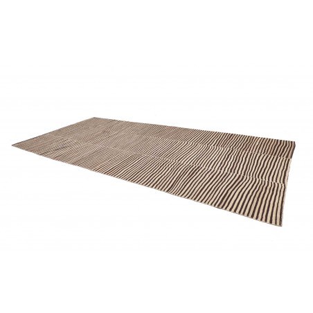 Tappeto Kilim Mazandaran Vintage Persia giallo grigio 208x411