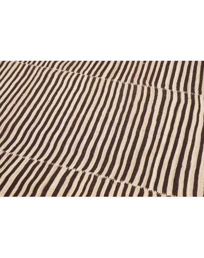 Tappeto Kilim Mazandaran Vintage Persia giallo grigio 208x411