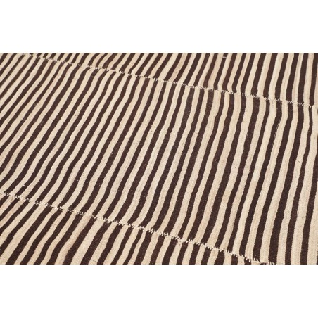 Tappeto Kilim Mazandaran Vintage Persia giallo grigio 208x411