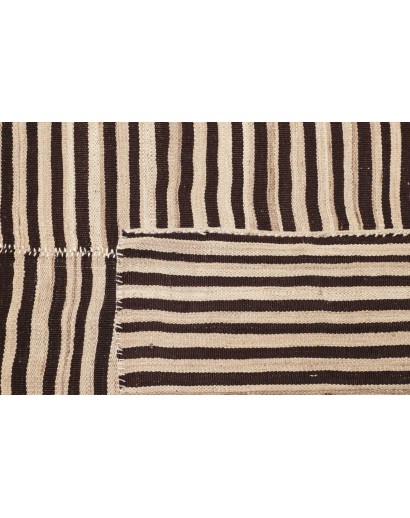 Tappeto Kilim Mazandaran Vintage Persia giallo grigio 208x411