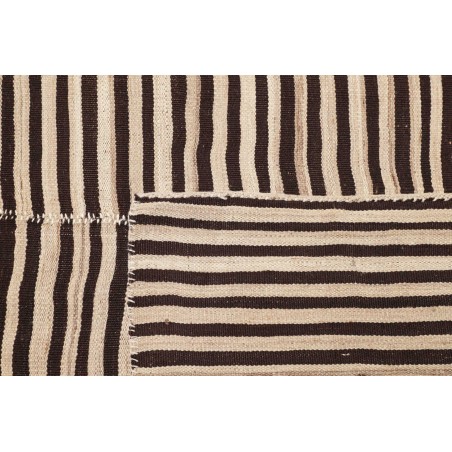Tappeto Kilim Mazandaran Vintage Persia giallo grigio 208x411