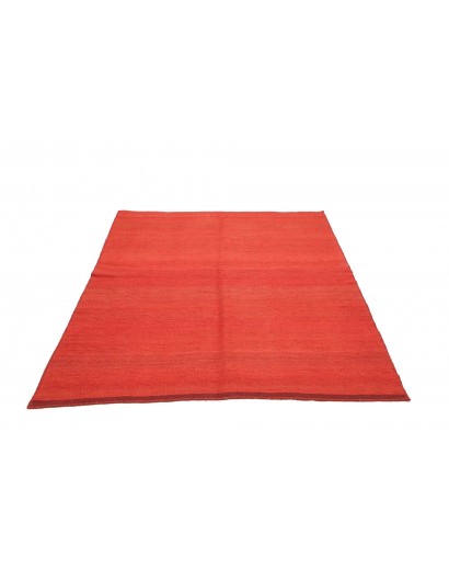 Tappeto Kilim Plain Persia rosso 151x205