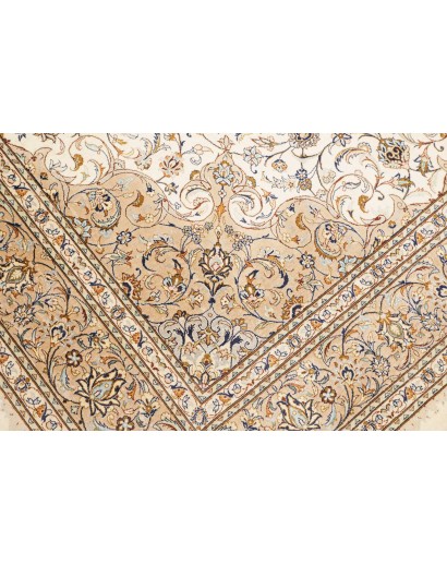 Tappeto Ghom seta Persia giallo 158x247