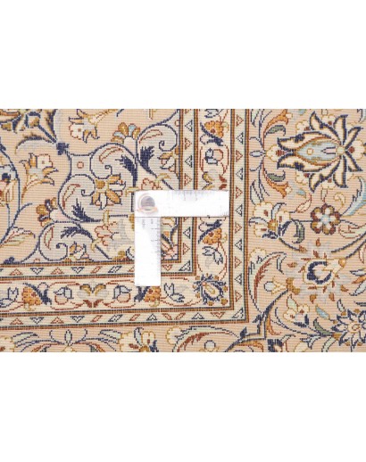 Tappeto Ghom seta Persia giallo 158x247