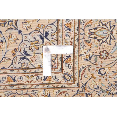 Tappeto Ghom seta Persia giallo 158x247