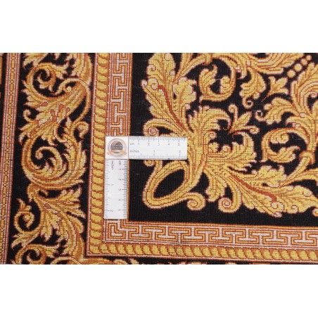 Tappeto Ghom seta Persia marrone bianco 135x200