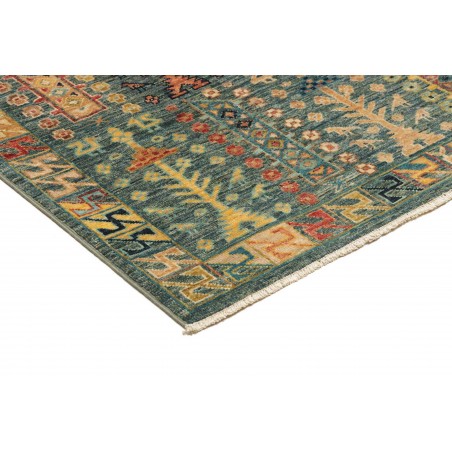 Tappeto Tribal Pakistan azzurro marrone 100x154