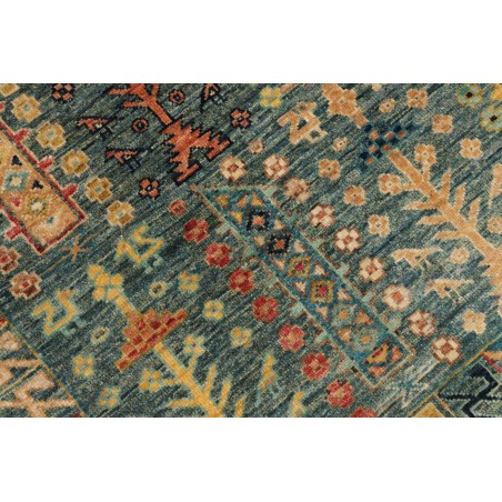Tappeto Tribal Pakistan azzurro marrone 100x154