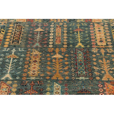 Tappeto Tribal Pakistan azzurro marrone 100x154