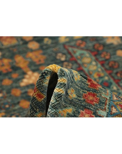 Tappeto Tribal Pakistan azzurro marrone 100x154