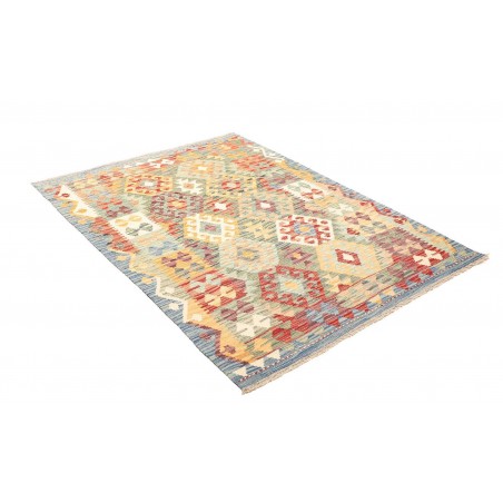 Tappeto Kilim Afghanistan beige arancione 128x175