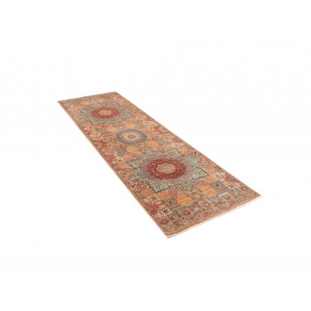 Tappeto Mamlouk Pakistan marrone azzurro 79x244