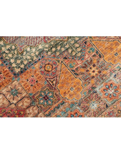Tappeto Mamlouk Pakistan marrone azzurro 79x244