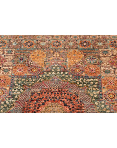 Tappeto Mamlouk Pakistan marrone azzurro 79x244