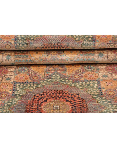Tappeto Mamlouk Pakistan marrone azzurro 79x244