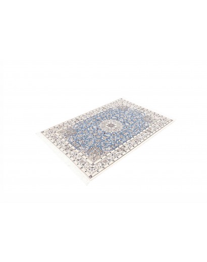 Tappeto Nain 9La Persia bianco azzurro 106x153