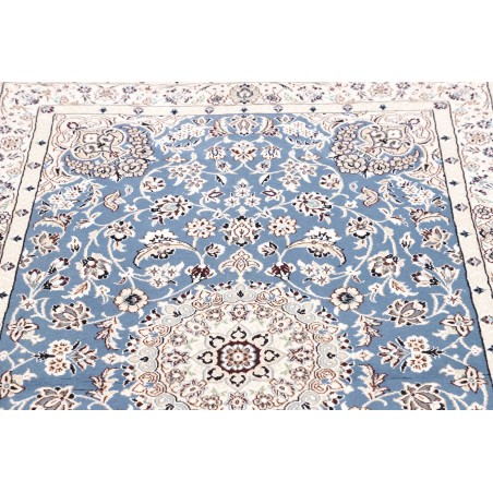Tappeto Nain 9La Persia bianco azzurro 106x153