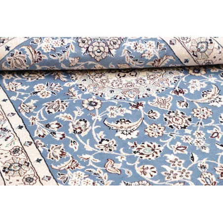 Tappeto Nain 9La Persia bianco azzurro 106x153