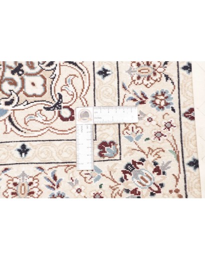 Tappeto Nain 9La Persia bianco azzurro 106x153