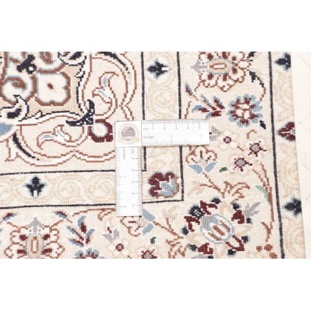 Tappeto Nain 9La Persia bianco azzurro 106x153