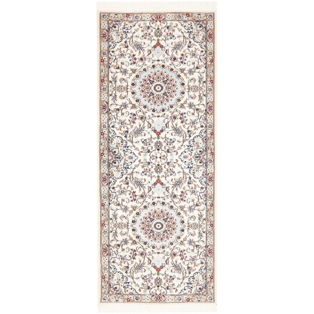 Tappeto Nain 9La Persia bianco azzurro 80x202