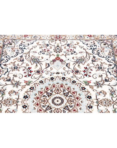 Tappeto Nain 9La Persia bianco azzurro 80x202