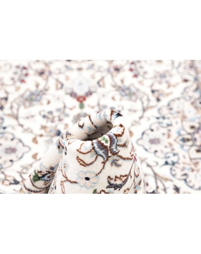 Tappeto Nain 9La Persia bianco azzurro 80x202