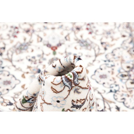 Tappeto Nain 9La Persia bianco azzurro 80x202