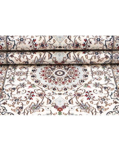 Tappeto Nain 9La Persia bianco azzurro 80x202
