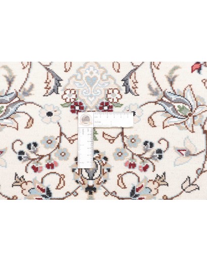 Tappeto Nain 9La Persia bianco azzurro 80x202