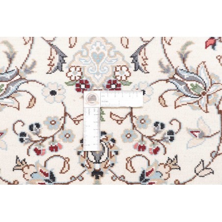 Tappeto Nain 9La Persia bianco azzurro 80x202