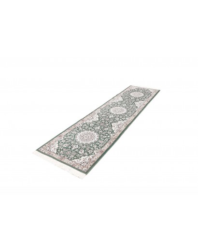 Tappeto Nain 9La Persia bianco azzurro 80x303