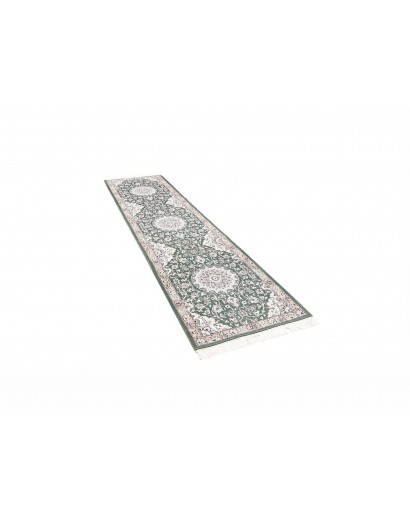 Tappeto Nain 9La Persia bianco azzurro 80x303