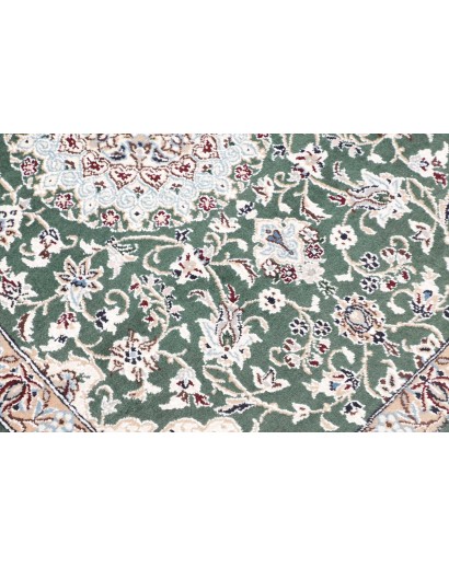 Tappeto Nain 9La Persia bianco azzurro 80x303
