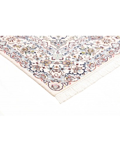 Tappeto Nain 9La Persia bianco azzurro 202x200
