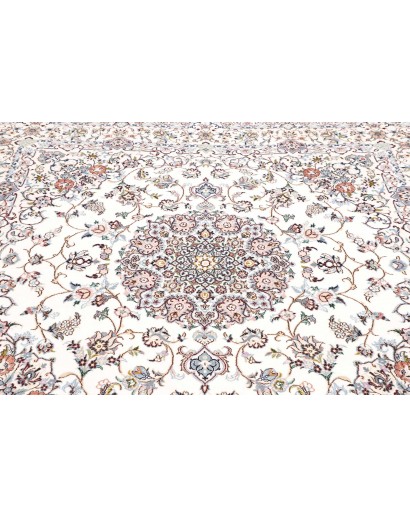 Tappeto Nain 9La Persia bianco azzurro 202x200