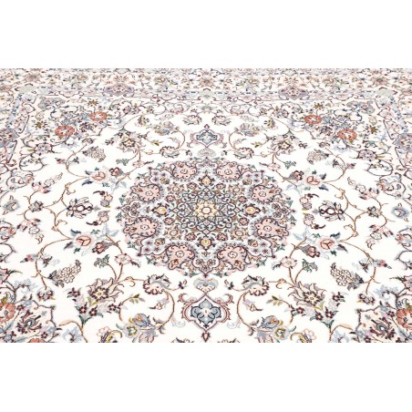 Tappeto Nain 9La Persia bianco azzurro 202x200
