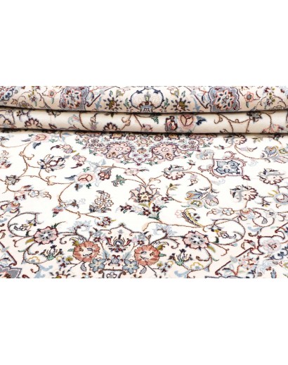Tappeto Nain 9La Persia bianco azzurro 202x200