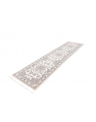 Tappeto Nain 9La Persia bianco grigio 85x313
