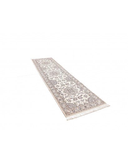 Tappeto Nain 9La Persia bianco grigio 85x313