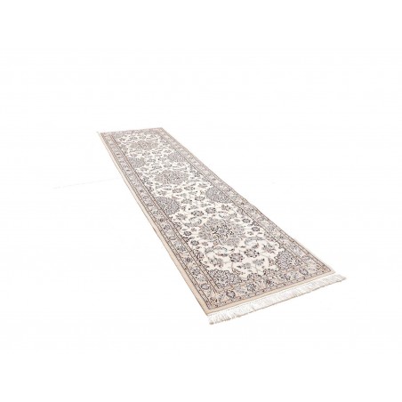 Tappeto Nain 9La Persia bianco grigio 85x313