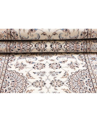 Tappeto Nain 9La Persia bianco grigio 85x313