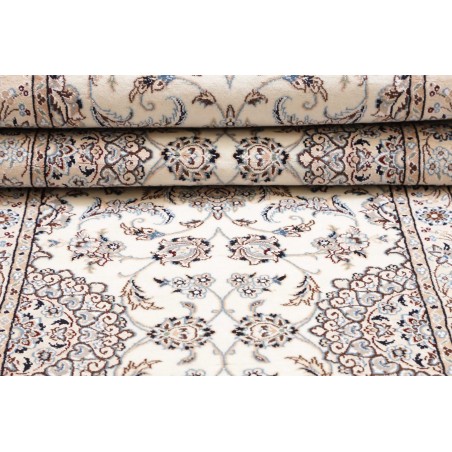 Tappeto Nain 9La Persia bianco grigio 85x313