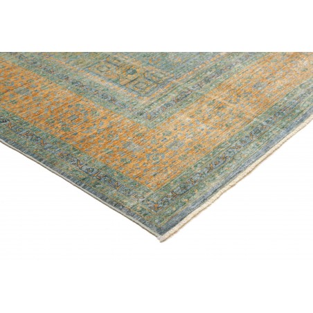 Tappeto Mamlouk Pakistan verde azzurro 273x352