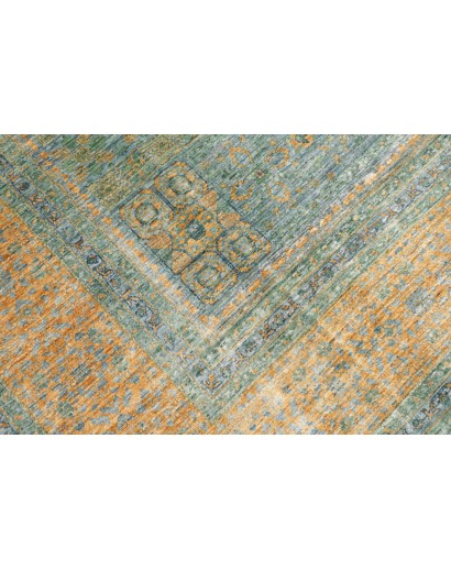 Tappeto Mamlouk Pakistan verde azzurro 273x352