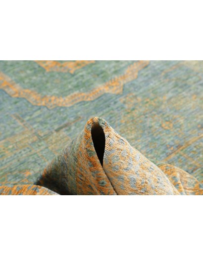 Tappeto Mamlouk Pakistan verde azzurro 273x352