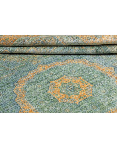 Tappeto Mamlouk Pakistan verde azzurro 273x352