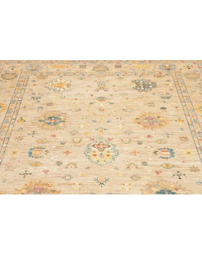 Tappeto Malka Pakistan marrone giallo 168x232